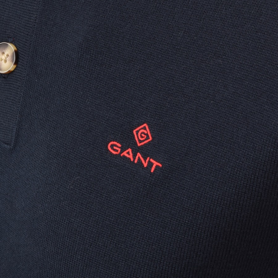 Alternative Image for ProductGant Sporty Mock Neck Knit Jumper Navy3